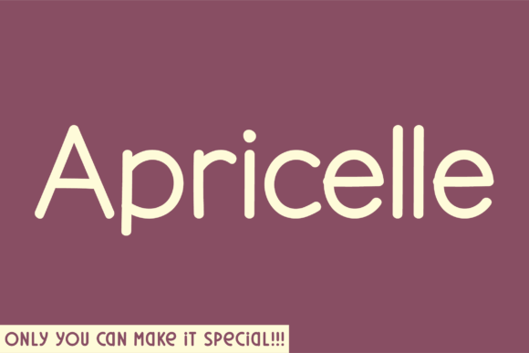 Apricelle: A Handwritten Font for Authentic Branding