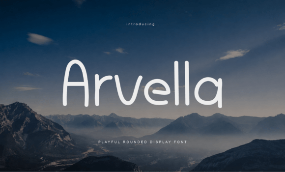 Arvella: A Soft Sans Serif Typeface for Modern Web Design