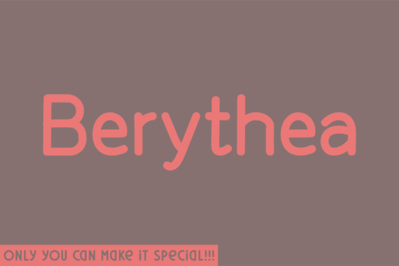 Berythea: A Natural Handwritten Typeface for Makers
