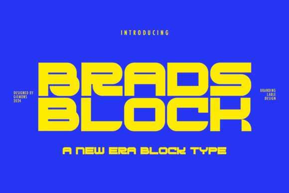 Brads Block: A Futuristic Typeface for Bold Web Design