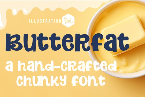 Butterfat Font: A Whimsical Display Typeface for Editorial Design