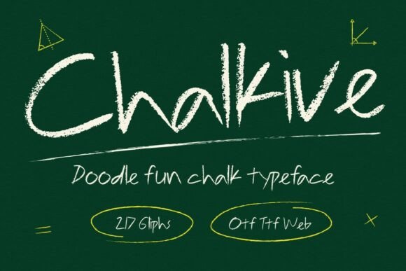 Chalkive: The Handwritten Font for Bold Campaigns