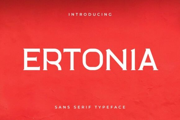 Ertonia: A Modern Typeface for Handmade Brands