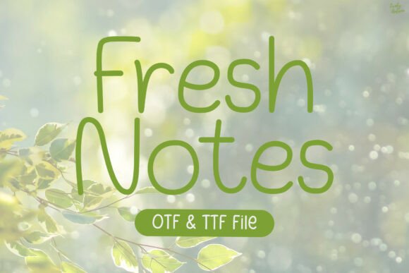 Fresh Notes: A Handwritten Sans Serif Font for Modern Web Design