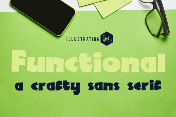 Functional: A Whimsical Display Font for Editorial Design
