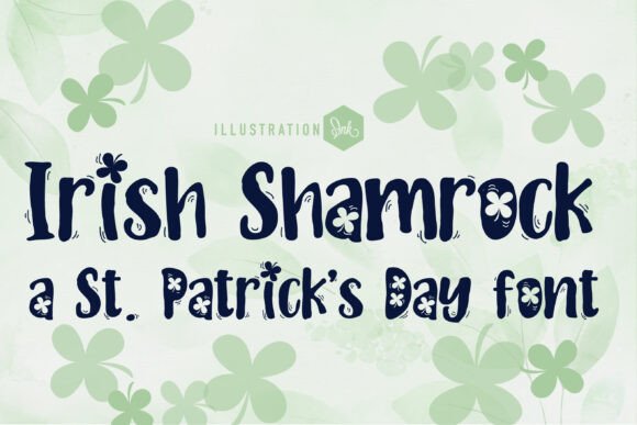 Irish Shamrock: A Playful Decorative Font for Web Headers