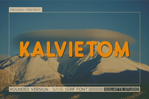 Kalvietom: A Bold Sans Serif Font for Editorial Design