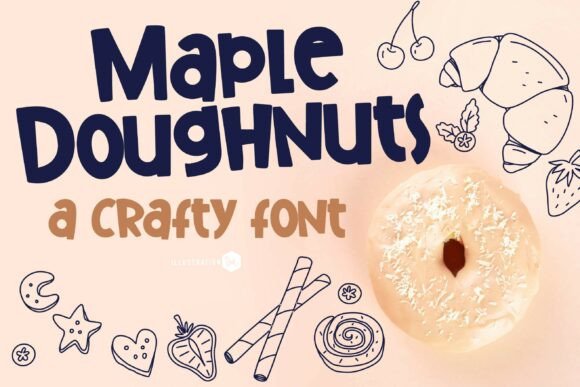 Maple Doughnuts Family: A Bold Typeface for Branding