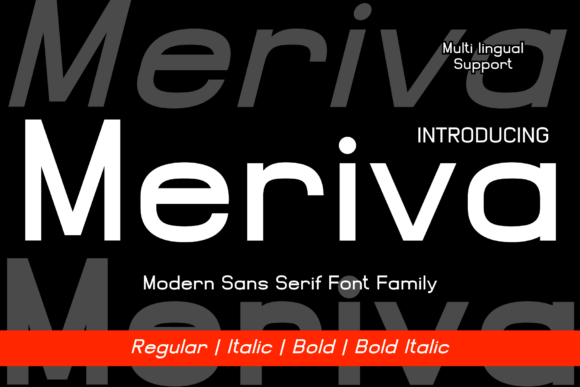 Meriva: A Modern Sans Serif Typeface for Digital Brands