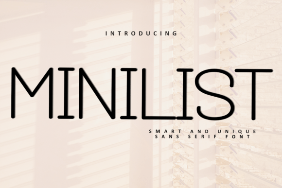 Minilist: A Soft Sans Serif Font for Modern Web Design