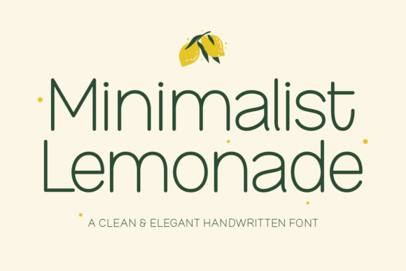 Minimalist Lemonade: A Clean Sans Serif Font for Modern Web Design