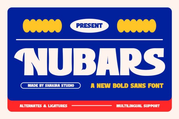 Nubars Typeface: Bold Modernity for Brand Identity