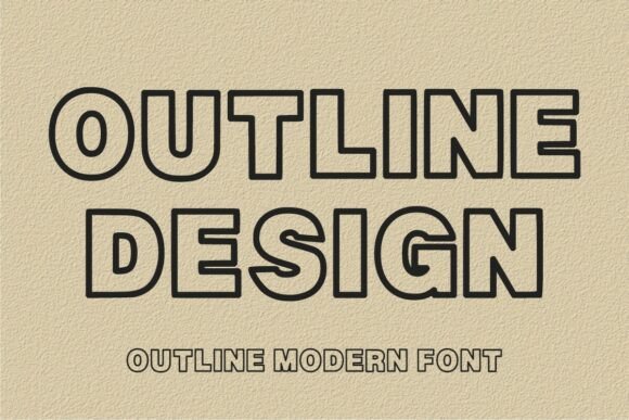 Outline Design: A Modern Sans Serif Font for Web