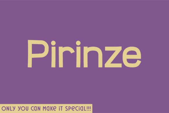 Pirinze: A Handwritten Font for Bold Marketing