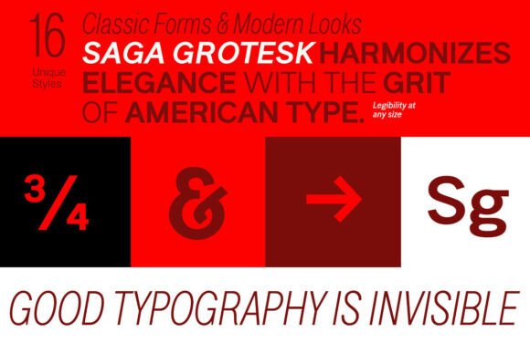 Saga Grotesk: The Versatile Typeface for Small Business Branding