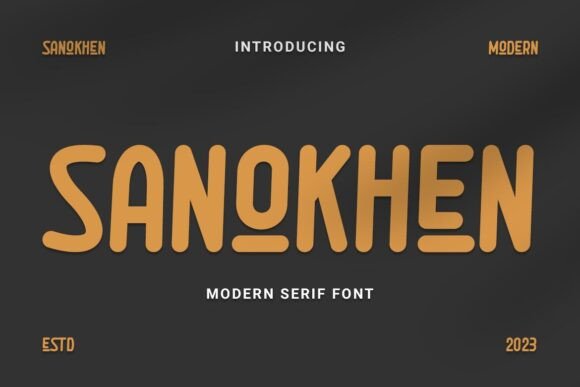 Sanokhen: A Playful Serif Font for Modern Branding