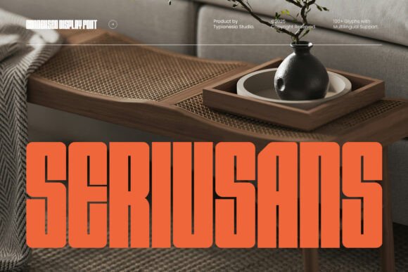 Seriusans: A Bold Condensed Typeface for Modern Web Design