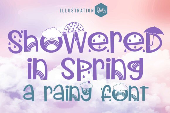 Showered in Spring: A Whimsical Display Font for Makers