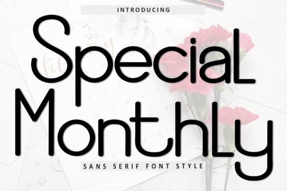 Special Monthly: A Soft Sans Serif Font for Modern Web Design