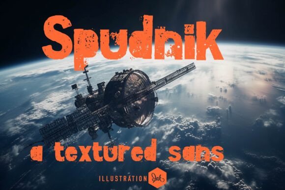 Spudnik: A Textured Sans Serif Font for Modern Web Design