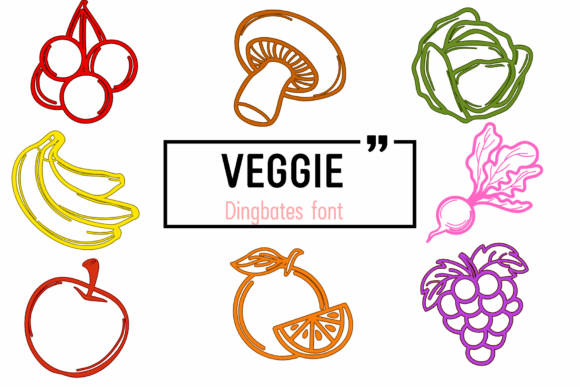 Veggie: A Playful Typeface for Fresh Brand Identity