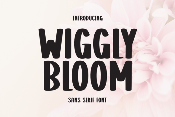Wiggly Bloom: A Playful Display Font for Editorial Design
