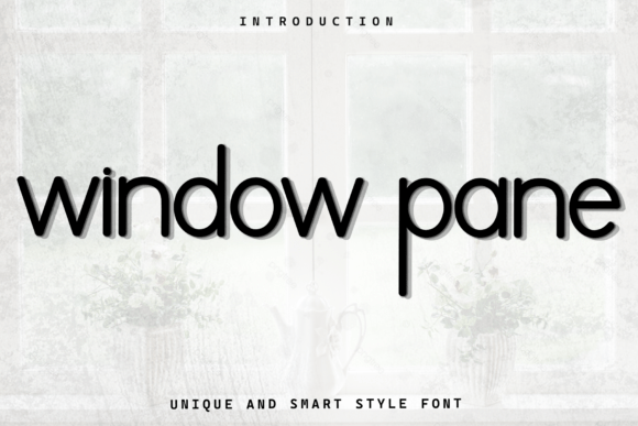 Window Pane Font for Crafters
